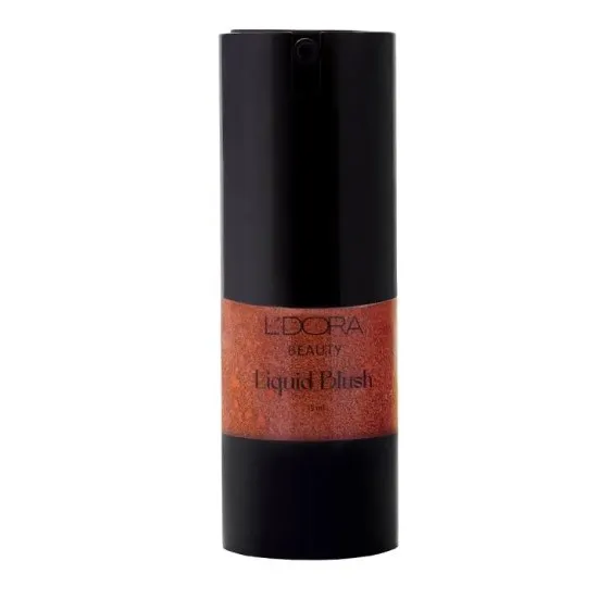رژگونه لدورا مایع کد LB 03 مناسب انواع پوست با رنگ گوشتی روشن